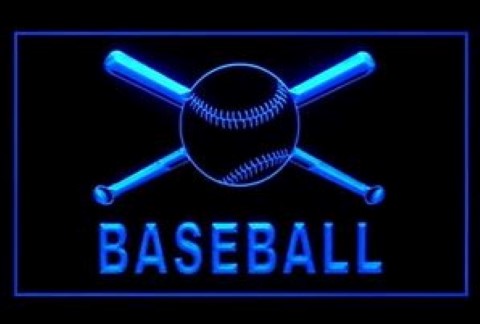 Baseball Tournament League LED Neon Sign